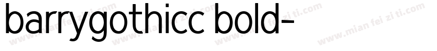 barrygothicc bold字体转换